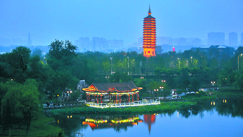 中秋来北京城市副中心赏月！“三庙一塔”景区年内全部点亮
